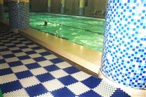 泳池防滑地膠 游泳館地板水池地膠裝修