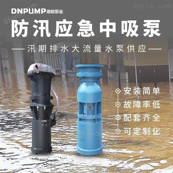 天津中吸式潜水轴流泵市政排水大流量