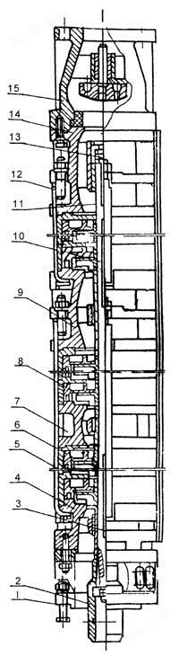 QJ深井泵结构图