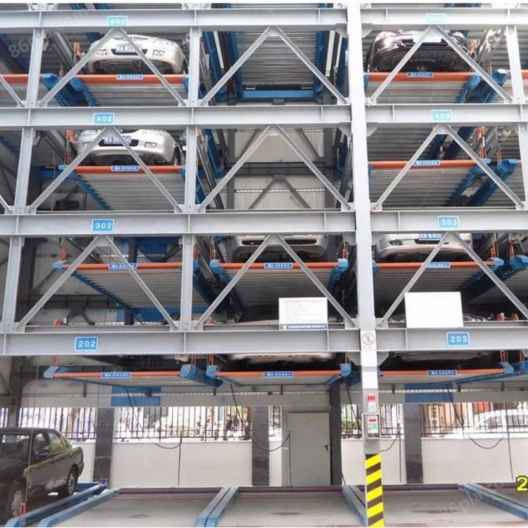 PCS垂直升降类立体车库 钢结构多层停车场 赫鑫全自动停车