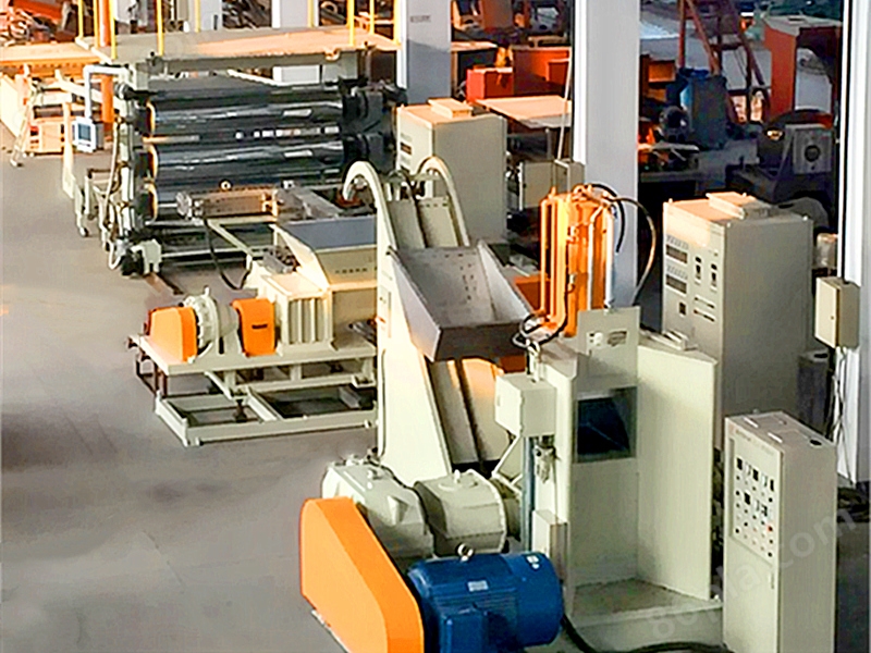 昆山EVA橡胶片材挤出机完整生产线